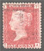 Great Britain Scott 33 Used Plate 101 - TA